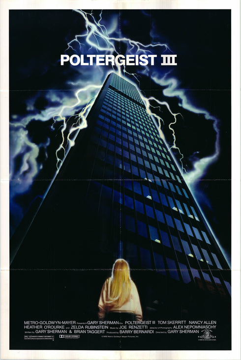 poltergeist iii 1988 one sheet poster folded